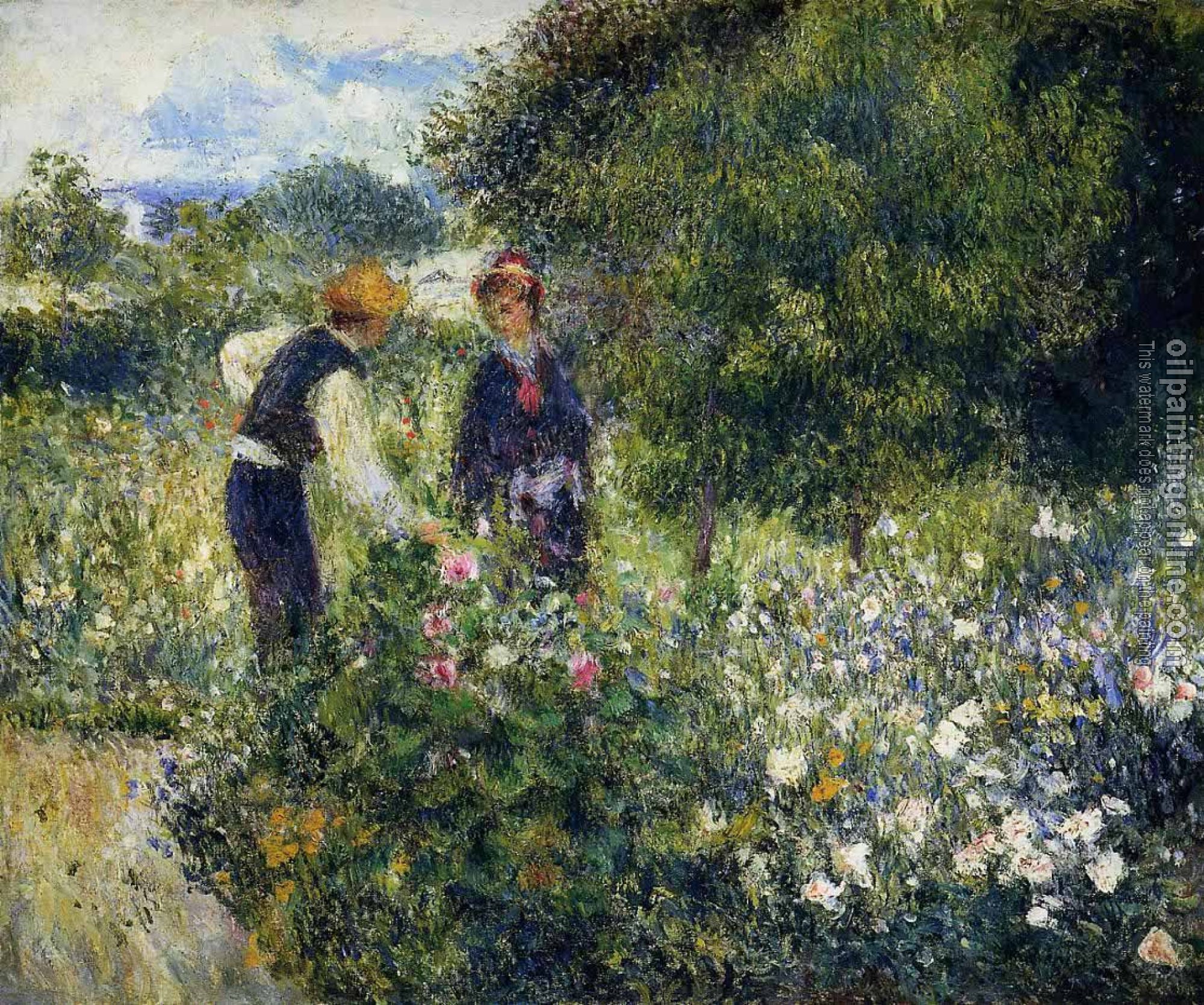 Renoir, Pierre Auguste - Picking Flowers